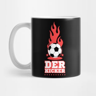 Der Kicker - Schwarz - Fußballer - Fußball Spieler Mug